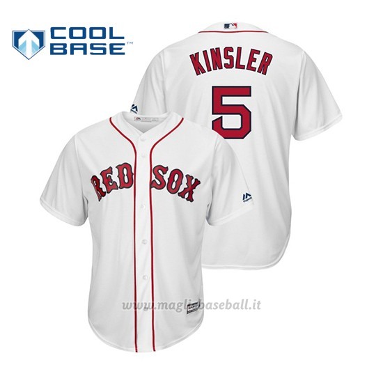 Maglia Baseball Uomo Chicago White Sox Ian Kinsler Cool Base Official 1ªBianco